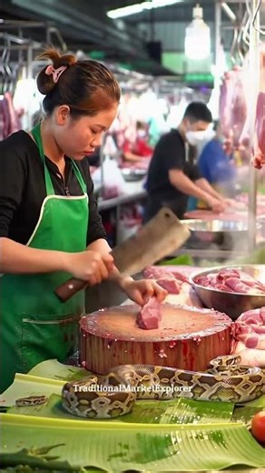“Inside Asia’s Wild Meat Market — Snake Cutting & Exotic Food Prep!”‪@TraditionalMarketExplorer‬