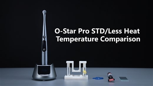 🔥𝗟𝗘𝗦𝗦 𝗛𝗘𝗔𝗧 𝗙𝗢𝗥 𝗚𝗘𝗡𝗧𝗟𝗘 𝗖𝗔𝗥𝗘 – 𝗠𝗲𝗲𝘁 𝗢-𝗦𝘁𝗮𝗿 𝗣𝗿𝗼!🔥 With our innovative pulsed output mode Less Heat, O-Star Pro reduces the curing temperature by approximately 20%, all while achieving a curing depth of ≥3mm in just 5 seconds! ✨ Less Heat helps with: 🌡 Protecting the patient's dental pulp 🌡 Preventing burns to oral mucosa and soft tissues 🌡 Delivering a better treatment experience for patients Note: Test results may vary depending on the experimental setup. O-St