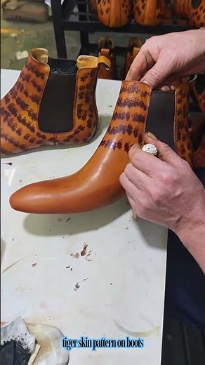tiger skin pattern on boots