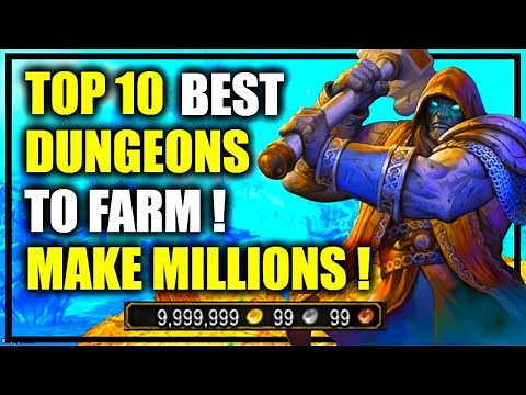 MAKE MILLIONS farming these Dungeons! TOP 10 best SOLO GOLDFARMS | WoW GoldMaking Shadowlands