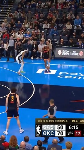 SGA steps back and nails the triple! 👀 🏆 NBA In-Season Tournament 🏀 West Group C 📺 Live on TNT | NBA