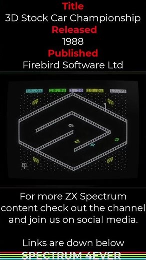 3D Stock Car Championship #zxspectrum #retrogaming #retrocomputing #youtubeshorts
