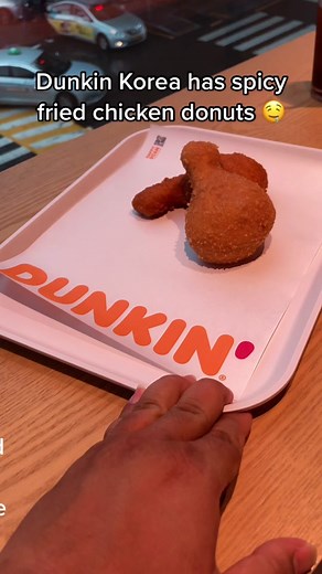 Delicious Korean Food and Dunkin' Breakfast Combination