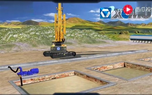 3D动画，地下连续墙施工技术解析，6分钟看懂施工流程！