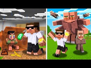 I Adopted a Poor Baby Villager in Minecraft..
