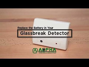 How to replace the battery in your glass break detector for a DMP security system