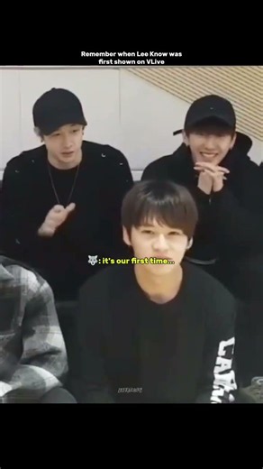 Lee Know's first vlive 🥺🥺 #straykids #kpop #leeknow #리노 #skz #リノ #vlive #debut #cute #shorts #fyp