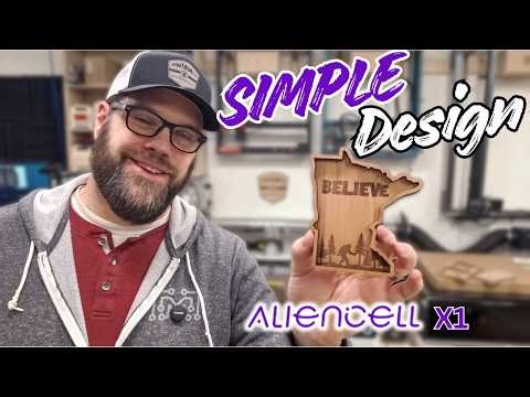 Even a Sasquatch can design with the Aliencell X1 laser!
