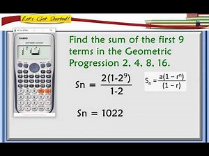 (calculator technique)Sum of Geometric progression