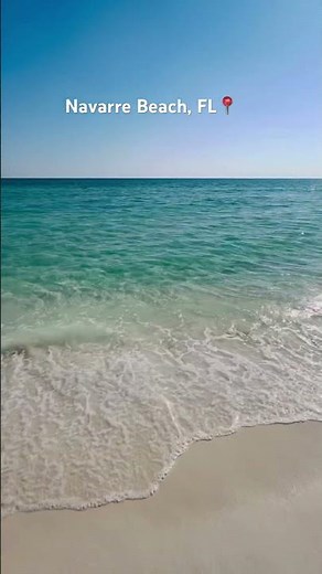 Crystal clear waters & blue skies at Navarre Beach today. It really doesn’t get better than this 🏝️