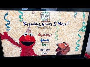 Sesame Street / Elmo’s World: Birthdays, Games And More Menu