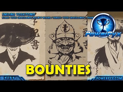 Ghost of Yotei - All Bounty Locations (Master Bounty Hunter Trophy Guide)