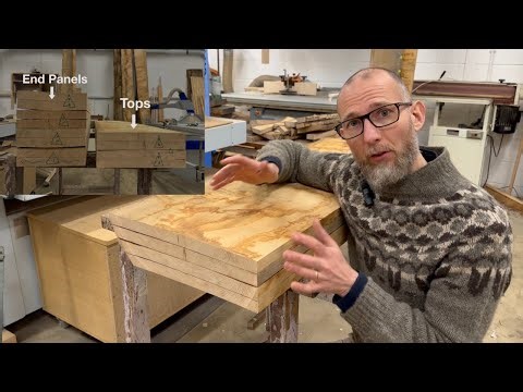 Book matching in solid timber — explaining my approach