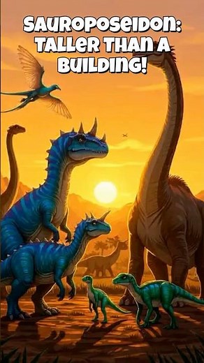 The Tallest Dinosaur Ever! 🦕🏙️ #dinosaur