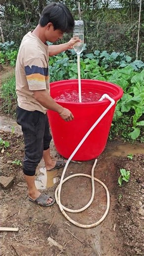 Siphon Principle, New Skill for Water Suction