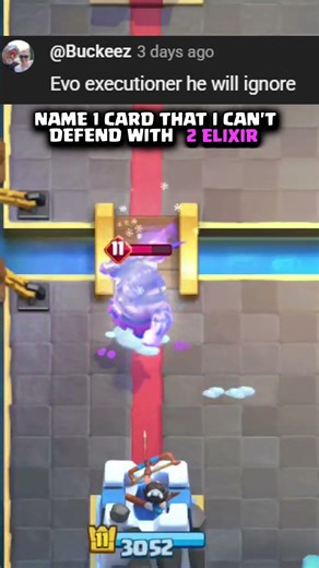 Evo Executioner vs 2 Elixir💜 #clashroyale