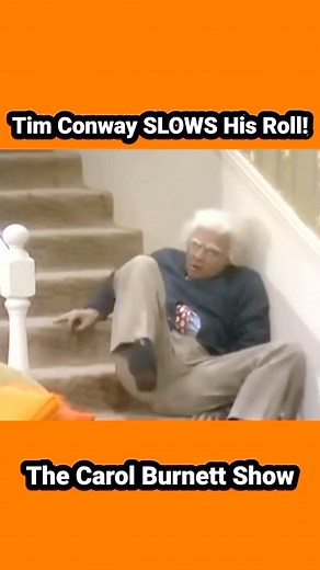 Peter Morley on Instagram: "Gramps (Tim Conway) MASTERFULLY takes a “slow” roll down the stairs as only the magnificent Mr. Conway could do, from this sketch on “The Carol Burnett Show”. Listen for the synchronized sound effects. HILARIOUS. Gramps has been terrorizing people in Canoga Falls and Marion (Carol Burnett) wants him put away and that’s what psychiatrist (Harvey Korman) is trying to do. Beautifully choreographed. WATCH Carol Burnett and Harvey Korman desperately try to conceal their la