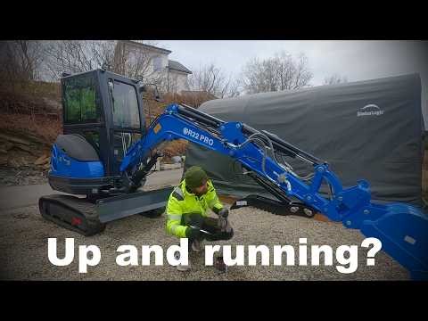 Working on every issue with the new 2.5t Chinese mini excavator.