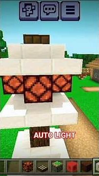 Automatic Light in Minecraft 😱 | Day Night Redstone Trick