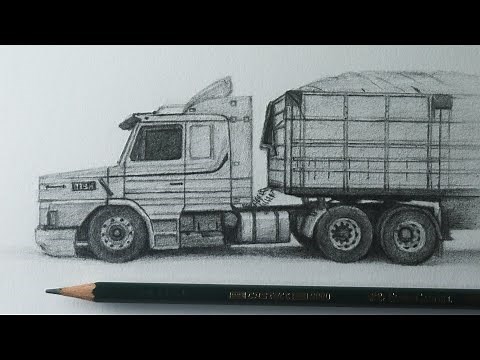 Como desenhar uma Scania 113H graneleiro PASSO A PASSO narrado