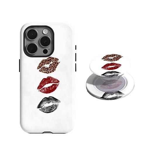 Trendy Y2K Kiss Mark Phone Case, Chic Girl Aesthetic Phone Cover, iPhone 17/16/15/14/13/12/11 Pro Max Samsung S25/S24/S23 - Etsy