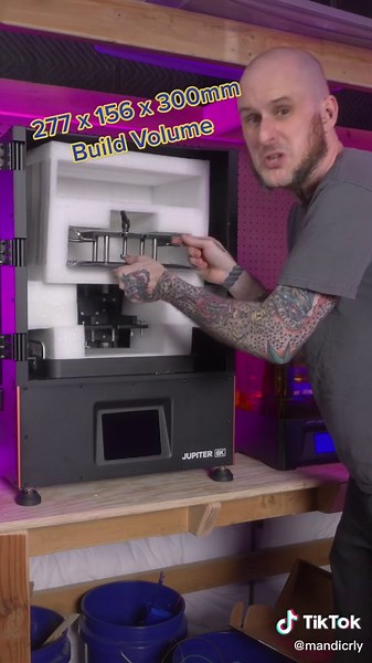Elegoo Jupiter Unboxing and Build Volume Overview