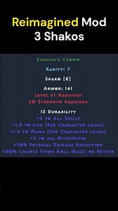 [#D2R #Reimagined Mod] 09 : 3 🪖Shakos (En)