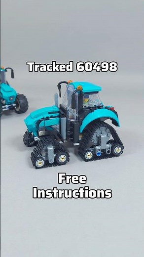 LEGO 60498 with tracks #lego #tractor