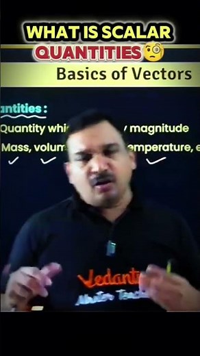 Magnitude only. No direction needed. That’s the beauty of Scalar Quantities. 📏"