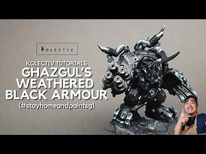 Ghazghkull's Weathered Black Armour (#stayhomeandpaintsg)
