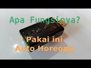 Review USB Soundcard 7.1 Buat Sound System