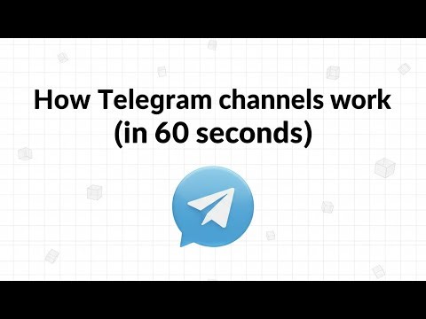How Telegram channels work (in 60 seconds)
