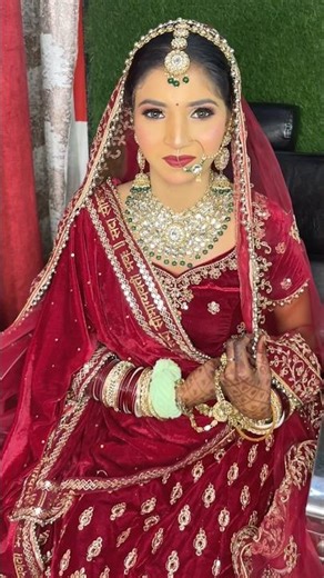 Deep skin bridal makeup/ #makeup #bridelmakup #softglamlook #dulhandulhan ​⁠#mua ‪@PummyBeautyParlour‬