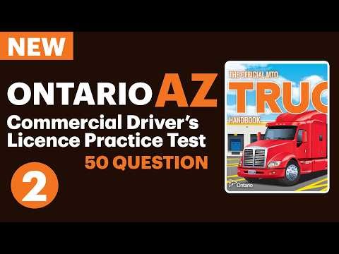 Ontario Commercial Driver’s Licence Practice Test 2026 | Part 1 | #OntarioTruckDriverTest #Ontario