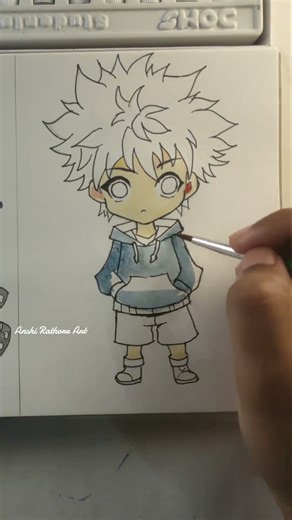 Chibi Killua ✨ #hunterxhunter #anime #hxh #killuazoldyck #killua