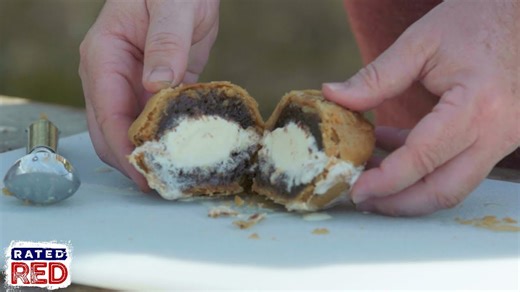 Alabama boss fries mini pecan pie ice cream sandwiches deep fried