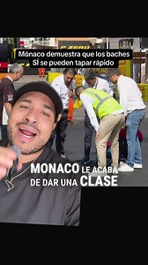 Mónaco le acaba de dar una clase magistral a muchos países que necesitan entender cómo tapar un bache en menos de 10 minutos. Y es que hoy, durante el Gran Premio de la Fórmula 1, taparon un bachesote rapidísimo. #F1 #Formula1 #DelBosqueF1 #MonacoGP #tiktokdeportes