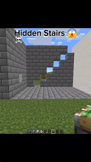 Hidden Stairs in MINCRAFT😱...