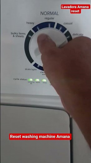 reset washing machine Amana reset lavadora Amana#maintenance #washing #dry #lavadora #amana