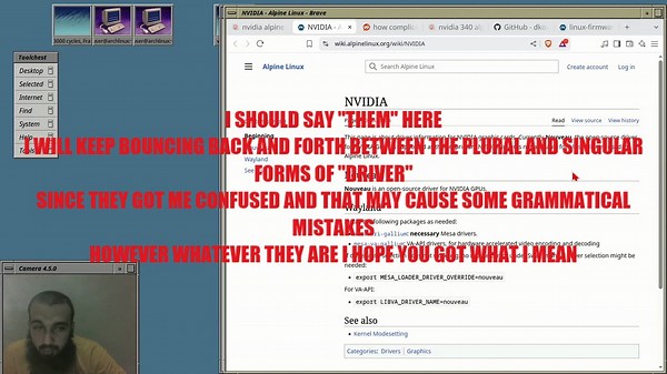 Why it is not possible (so far) to install proprietary nvidia drivers on alpine Linux