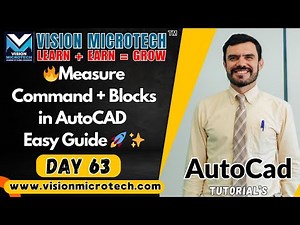 🔥Measure Command + Blocks in AutoCAD – Easy Guide 🚀 ✨
