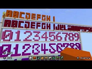 Colorful Letters in Minecraft | Can You recognize Them All?