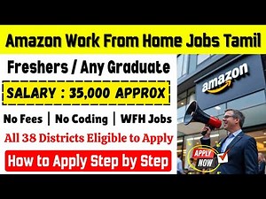 Amazon Work From Home Jobs 2025 😍 Freshers Apply Online | Tamil Job Update | Trending Jobs