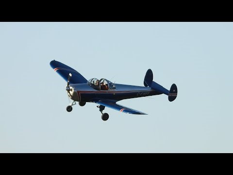 79-Year-Old Erco Ercoupe 415C C-FWFF in Quebec | Pilot Waving, Start-Up, Landing & Touch-and-Go