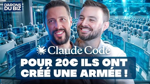 Claude Code : l’outil à 20€ qui fait en 1 jour ce qui prenait 1 an | Johan Le Roch