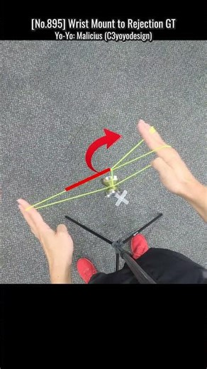 [No.895]🪀Today's Yo-Yo Trick & Tutorial: Wrist Mount to Rejection GT #yoyo #yoyotricks #tutorial