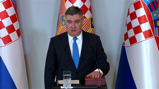 Video. Zoran Milanović begins second term as President of Croatia