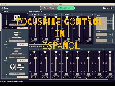 Focusrite Control en español