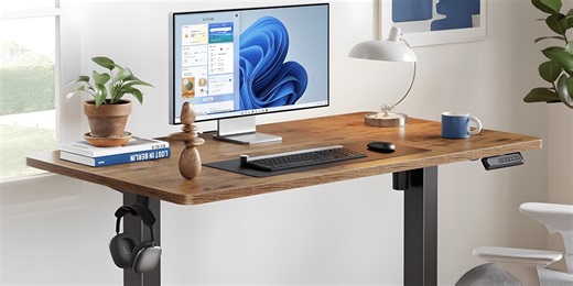 Prime members can now upgrade to this spacious electric standing desk for just $130 (Reg. $180)
