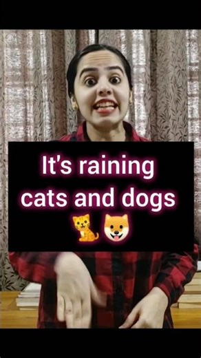 Raining cats and dogs easy examples#shorts#EnglishIdioms#RainingCatsAndDogs